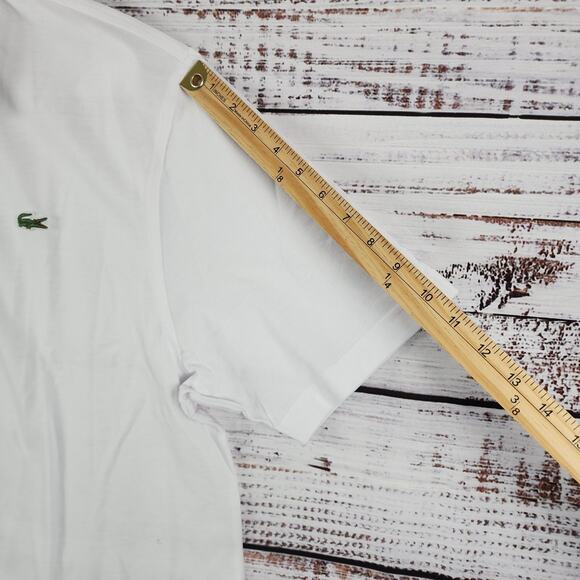 Lacoste White Shirt Large * - Picture 8 of 9